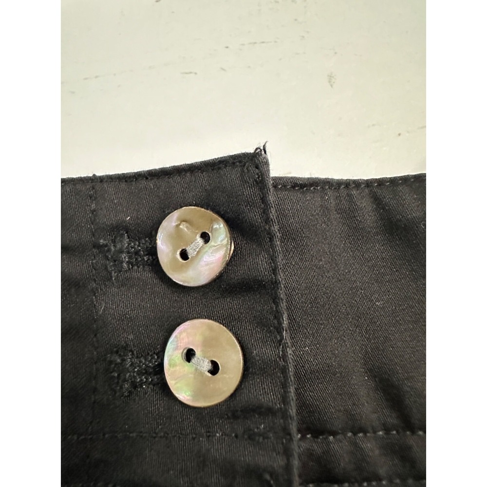 Tommy Bahama Womens Shorts Black Sz 16 Adj Waist Chino Flat Front Stretch - Picture 6 of 8